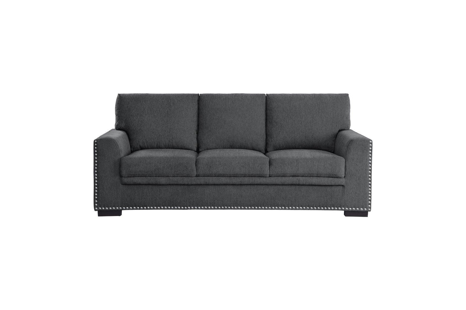 Homelegance - Morelia 3 Piece Living Room Set In Charcoal - 9468Cc