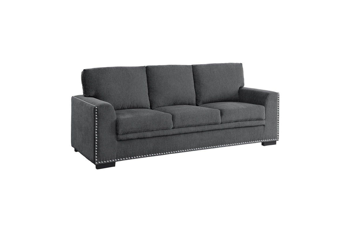 Homelegance - Morelia 3 Piece Living Room Set In Charcoal - 9468Cc