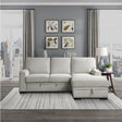 Morelia 2-Piece Sectional With Pull-Out Bed And Right Chaise With Hidden Storage In Beige 9468Be*2Rc2L | Homelegance
