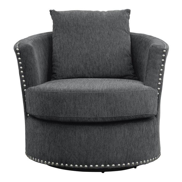 Homelegance - Morelia Swivel Chair In Charcoal - 9468Cc-1