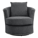 Homelegance - Morelia Swivel Chair In Charcoal - 9468Cc-1