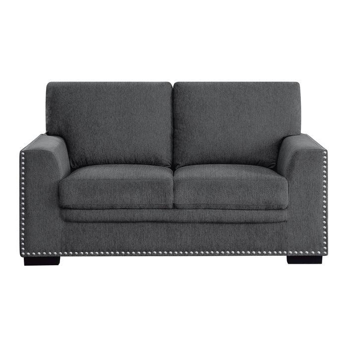 Homelegance - Morelia Love Seat In Charcoal - 9468Cc-2