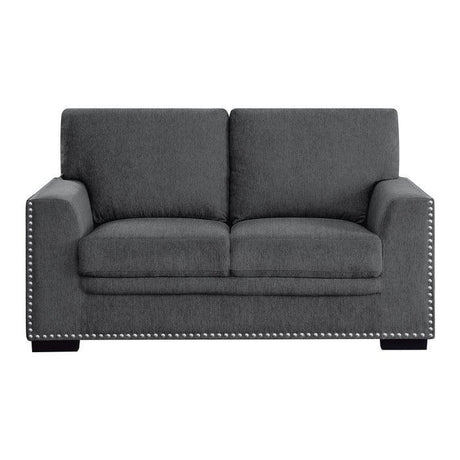 Homelegance - Morelia Love Seat In Charcoal - 9468Cc-2