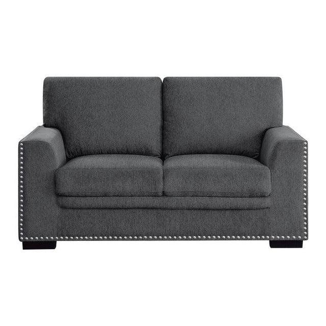 Homelegance - Morelia Love Seat In Charcoal - 9468Cc-2