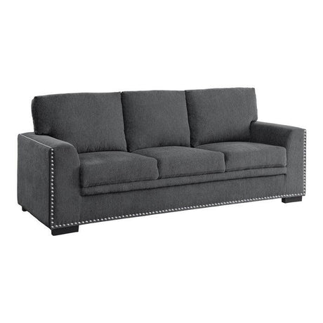 Homelegance - Morelia Sofa In Charcoal - 9468Cc-3