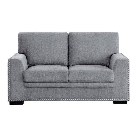 Homelegance - Morelia Love Seat In Gray - 9468Dg-2