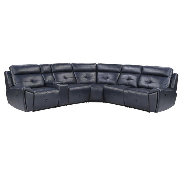 Avenue 6 - Piece Modular Reclining Sectional In Navy 9469Nvb*6Lrrr | Homelegance | Home Elegance USA