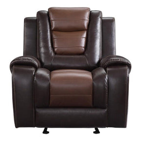 Briscoe Glider Reclining Chair In Dark Brown 9470Br-1 | Homelegance