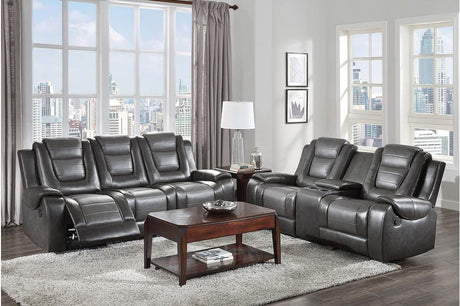 Briscoe 2 Piece Double Reclining Sofa Set In Dark Gray 9470Gy - 3 - 2 | Homelegance | Home Elegance USA