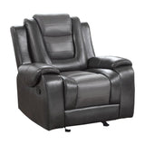 Briscoe Glider Reclining Chair In Dark Gray 9470Gy - 1 | Homelegance | Home Elegance USA