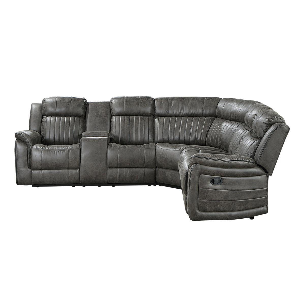 Homelegance - Centeroak 3-Piece Reclining Sectional - 9479Brg*Sc
