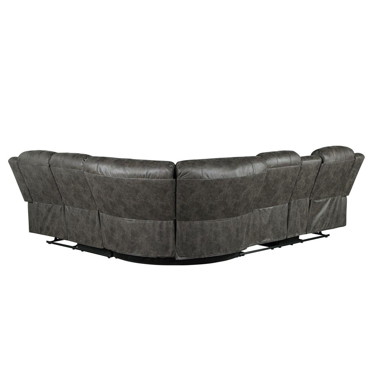 Homelegance - Centeroak 3-Piece Reclining Sectional - 9479Brg*Sc