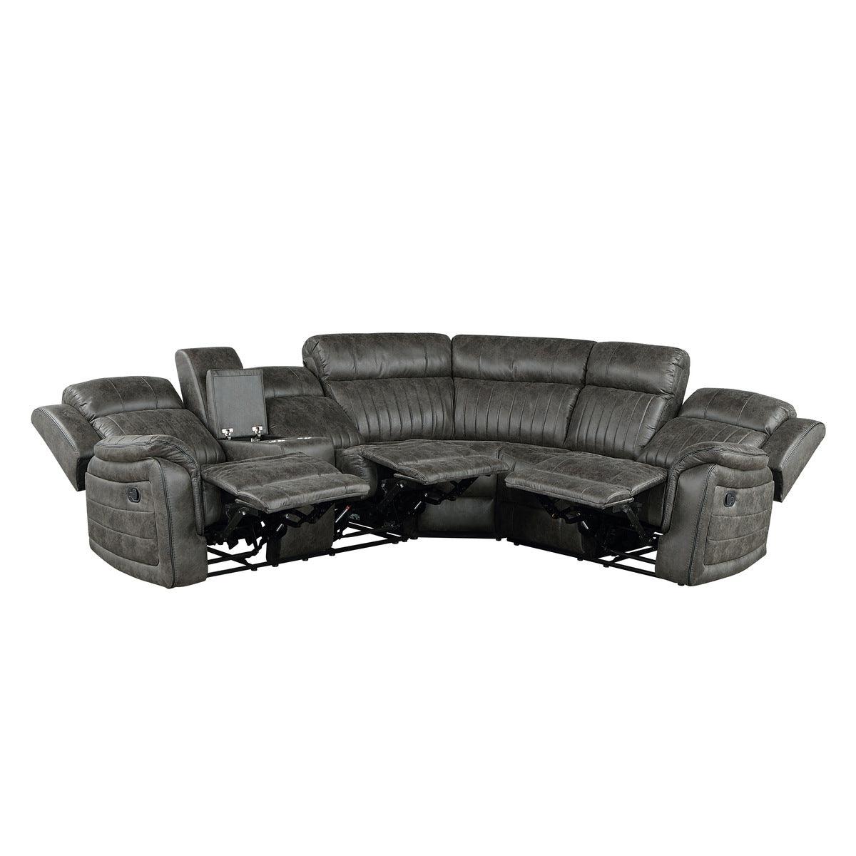 Homelegance - Centeroak 3-Piece Reclining Sectional - 9479Brg*Sc