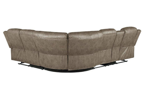 Centeroak 3-Piece Reclining Sectional 9479Sdb*Sc | Homelegance