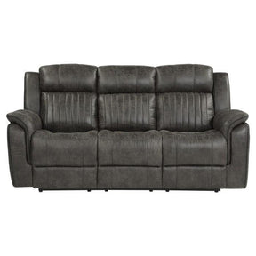 Centeroak Double Reclining Sofa In Gray 9479Brg-3 | Homelegance