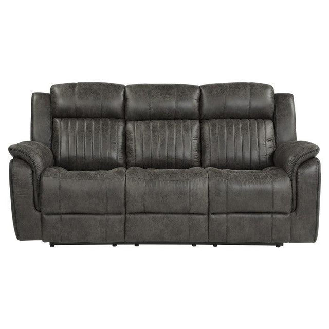 Homelegance - Centeroak Double Reclining Sofa In Gray - 9479Brg-3