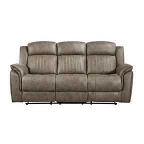 Centeroak Double Reclining Sofa In Sandy Brown 9479Sdb-3 | Homelegance