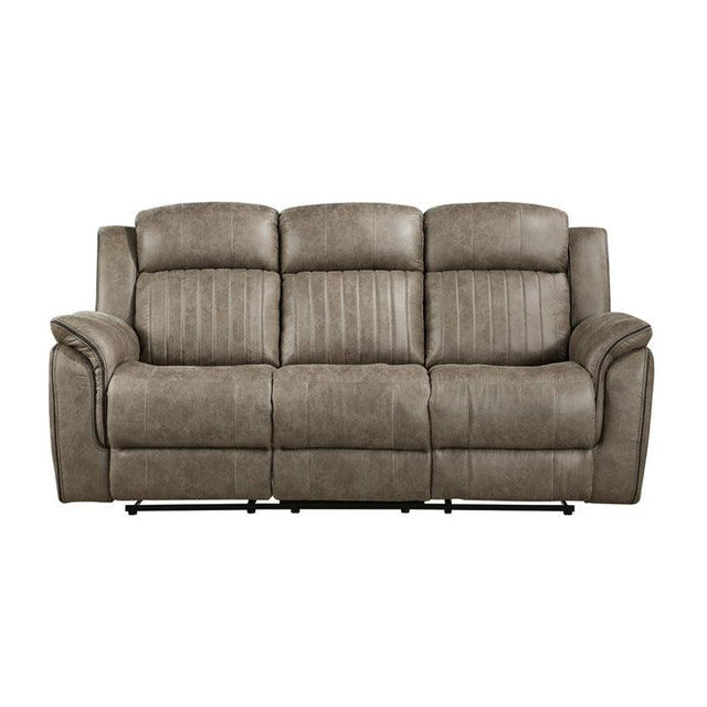 Homelegance - Centeroak Double Reclining Sofa In Sandy Brown - 9479Sdb-3