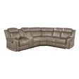 Centeroak 3-Piece Reclining Sectional 9479Sdb*Sc | Homelegance