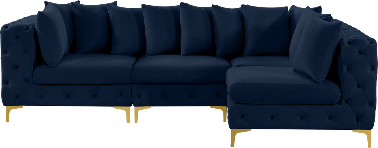 Tremblay - Modular Sectional 4 Piece - Navy - Home Elegance USA