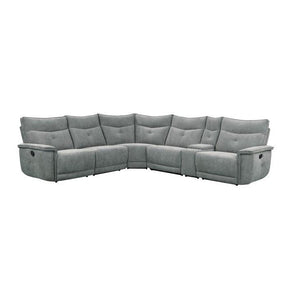 Tesoro 6-Piece Modular Reclining Sectional In Dark Gray 9509Dg*6Lrrr | Homelegance