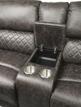 Homelegance - Knoxville 3-Piece Reclining Sectional In Brown - 9510*Sc