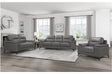 Mischa 3 Piece Sofa Set In Dark Gray 9514Dgy-3-2-1 | Homelegance
