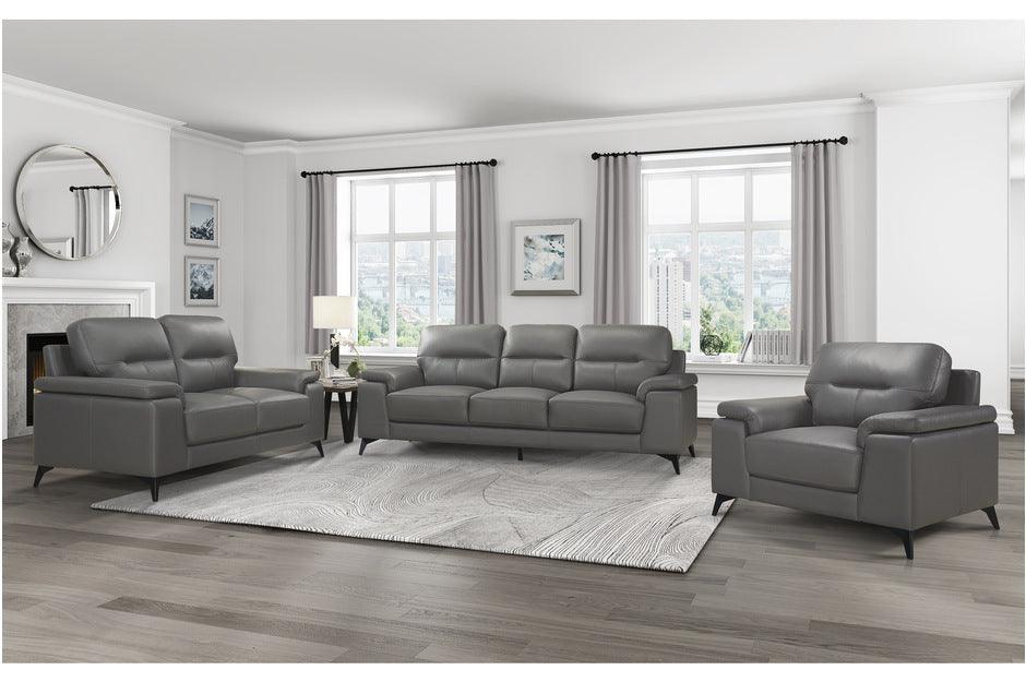 Homelegance - Mischa 3 Piece Sofa Set In Dark Gray - 9514Dgy-3-2-1