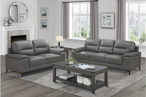 Mischa 2 Piece Sofa Set In Dark Gray 9514Dgy-3-2 | Homelegance