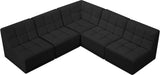 Relax - Modular Sectional 5 Piece - Black - Home Elegance USA