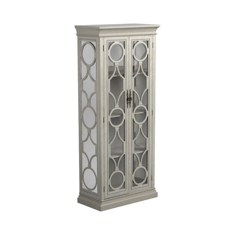 Coaster Furniture - 2-Door Display Tall Cabinet Antique White - 951827