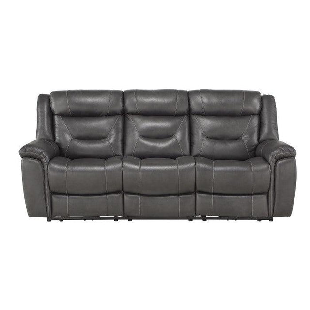 Homelegance - Kennett Power Double Reclining Sofa With Power Headrests And Usb Ports In Dark Gray - 9528Dgy-3Pwh