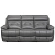 Lambent Double Reclining Sofa In Dark Gray 9529Dgy-3 | Homelegance