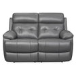 Lambent Double Reclining Love Seat In Dark Gray 9529Dgy-2 | Homelegance