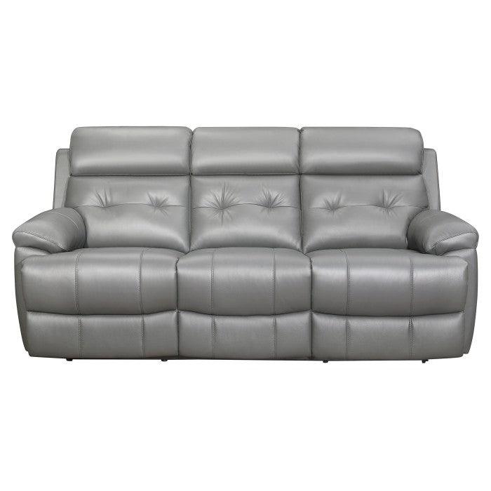 Homelegance - Lambent Double Reclining Sofa In Gray - 9529Gry-3