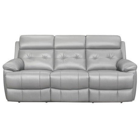 Homelegance - Lambent Double Reclining Sofa In Silver Gray - 9529Sve-3