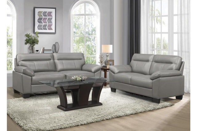 Denizen 2 Piece Sofa Set In Gray 9537Gry - 3 - 2 | Homelegance | Home Elegance USA