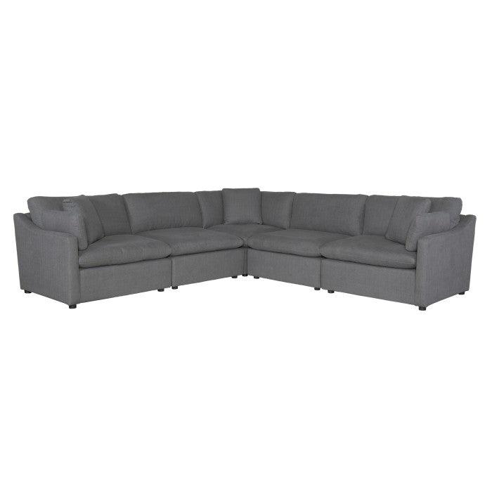 Homelegance - Howerton 5-Piece Modular Sectional In Gray - 9544Gy*5Sc