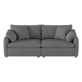 Homelegance - Howerton Love Seat In Gray - 9544Gy-2*