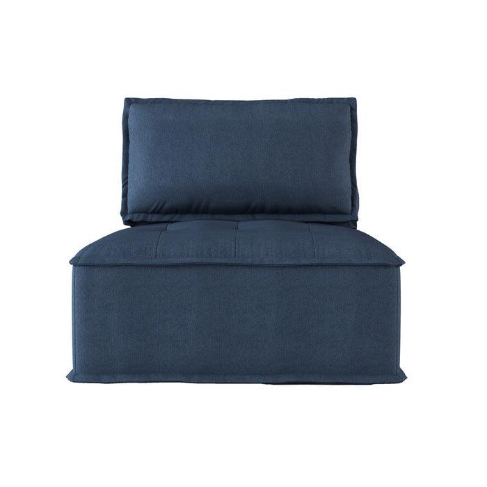 Homelegance - Ulrich Modular Chair With Removable Bolster And Pillow In Blue - 9545Bu-1