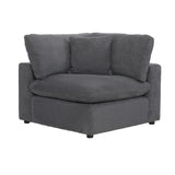 Homelegance - Guthrie 4-Piece Modular Sectional With Ottoman In Gray - 9546Gy*4Ot