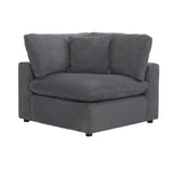 Homelegance - Guthrie 5-Piece Modular Sectional With Ottoman In Gray - 9546Gy*5Ot