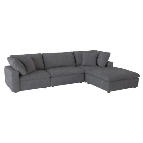 Homelegance - Guthrie 4-Piece Modular Sectional With Ottoman In Gray - 9546Gy*4Ot