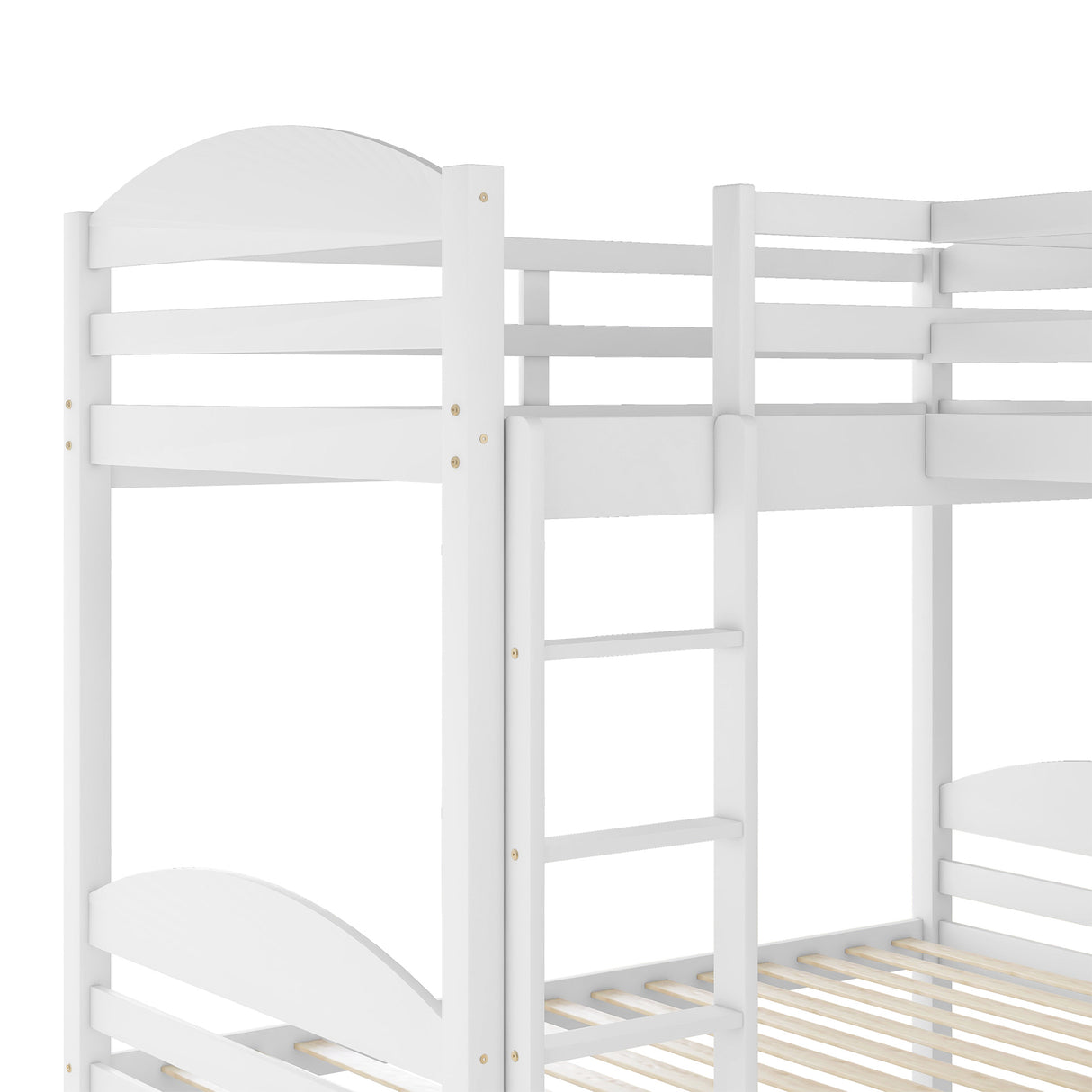 Twin L-Shaped Bunk Bed and Loft Bed - White(OLD SKU :LP000023AAK) - Home Elegance USA