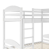 Twin L-Shaped Bunk Bed and Loft Bed - White(OLD SKU :LP000023AAK) - Home Elegance USA