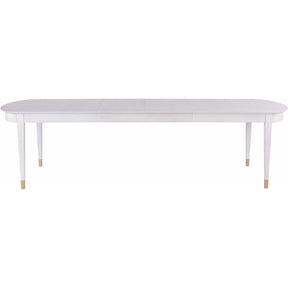 Marion Rectangular Dining Table Alabaster with Gold Accents – Universal