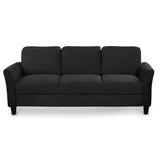 Living Room Furniture chair  and 3-seat Sofa (Black) Home Elegance USA