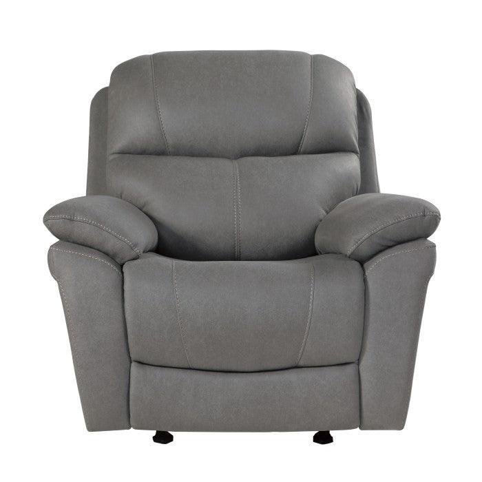Homelegance - Longvale Glider Reclining Chair In Gray - 9580Gy-1