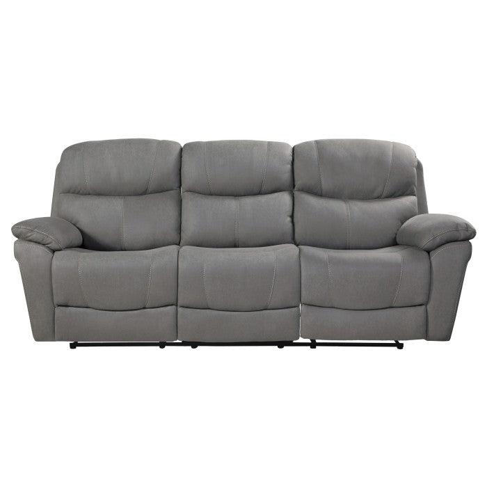 Homelegance - Longvale Double Reclining Sofa In Gray - 9580Gy-3