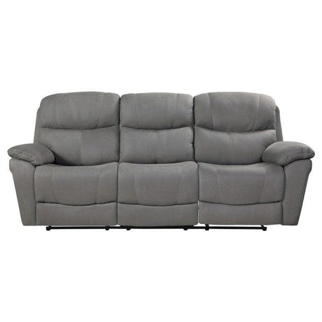 Homelegance - Longvale Double Reclining Sofa In Gray - 9580Gy-3